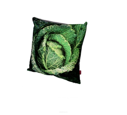 Zelený sametový dekorativní polštář Chou antialergický do obýváku a ložnice 40x40