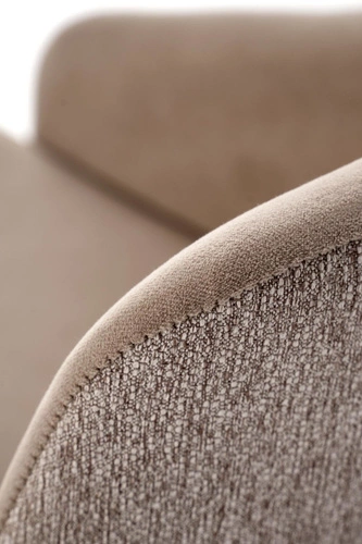 Otočná čalouněná židle Jurneya Intesi béžová do jídelny moderní s područkami