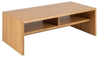 Konferenční stolek Arlon obdélníkový dubový s policí moderní skandinávský do obýváku 120x60