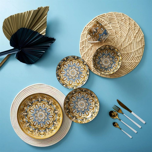 Kukuřičná kulatá podložka pod talíř 34 cm