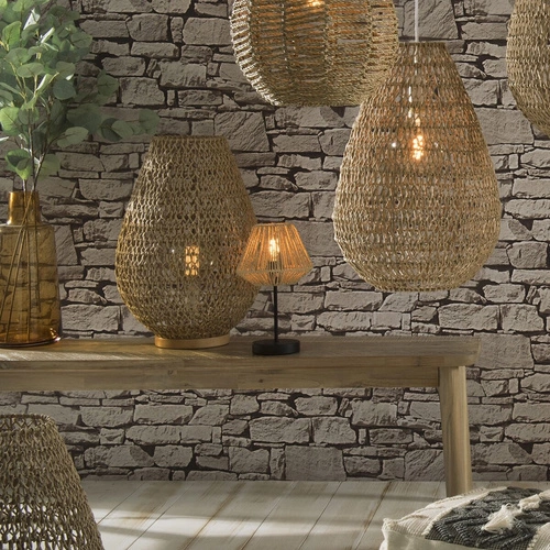 Noční lampa Jily přírodní 34 cm