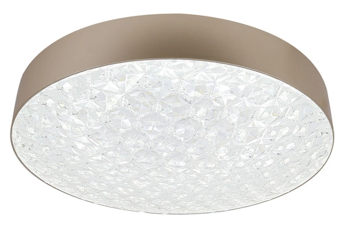 Luxis stropní LED svítidlo kulaté 48,5 cm zlaté moderní s dálkovým ovládáním do obýváku a ložnice