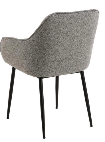 Čalouněná židle Brooke šedá s područkami do jídelny a obýváku moderní Actona