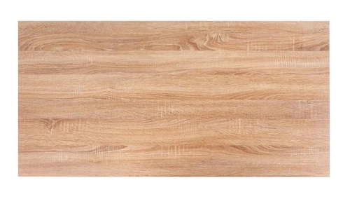 Psací stůl Womp loftový s policemi dub sonoma černý moderní 120x60 cm Intesi