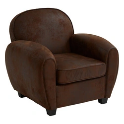 Klubové křeslo Stanis Atmosphera hnědé vintage do obýváku a pracovny