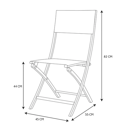 Kostkovaná skládací židle Marron