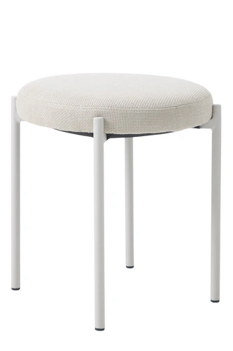 Čalouněná stolička Pulto písková do kuchyně a jídelny moderní kovová 48 cm