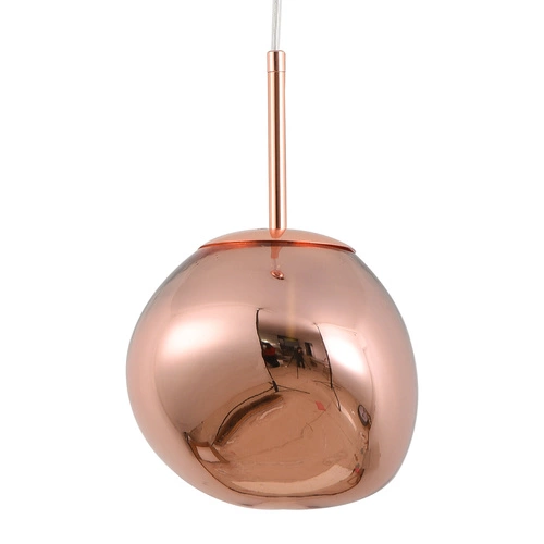 Závěsné svítidlo koule GLAM S 18 cm měděné moderní do obýváku a nad stůl