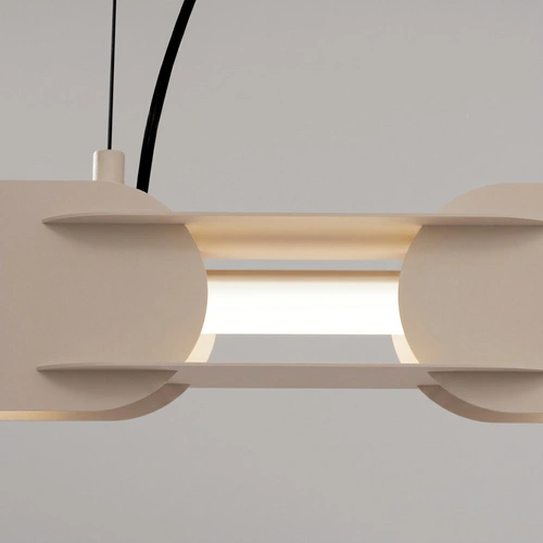Závěsné LED svítidlo CHAIN 158 taupe nad kuchyňský ostrůvek moderní béžové