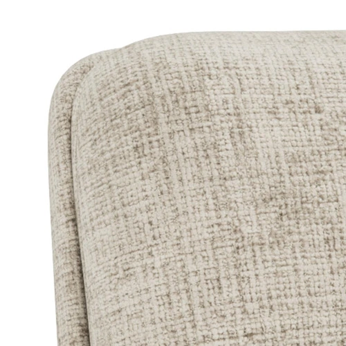 Rozkládací skořepinové křeslo Suton s podnožkou, béžový samet do obývacího pokoje