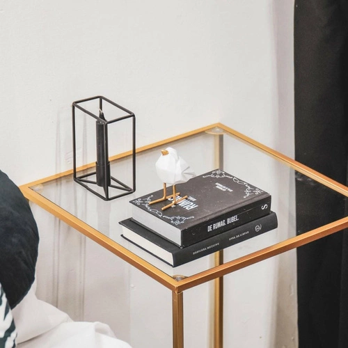 Dekorační figurka Love Bird glamour bílá do obýváku nebo na komodu HV decor 9 cm