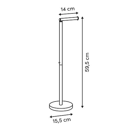 Luxusní stojan na toaletní papír Come 5five simply smart béžový se stříbrnou do koupelny 59,5 cm