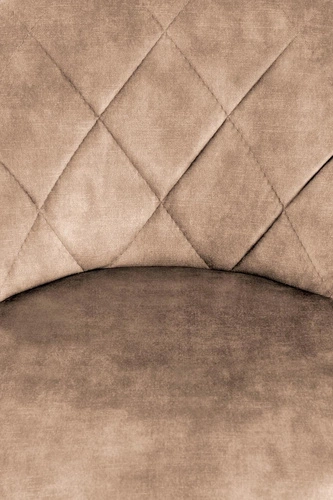 Barová židle Nang sametová béžová otočná s opěrkou výškově nastavitelná do kuchyně a k ostrůvku moderní Intesi