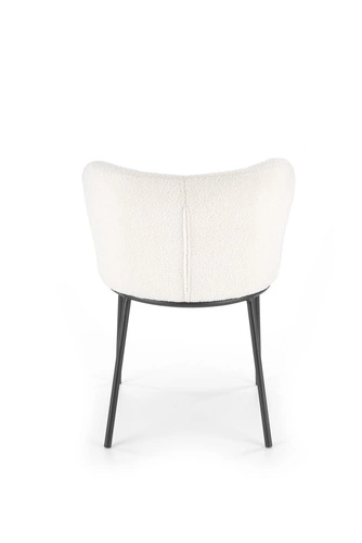 Čalouněná židle Vanda krémová boucle do jídelny a obýváku moderní skandinávský styl Intesi