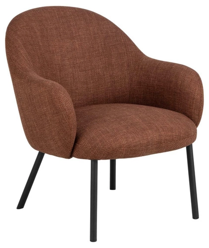 Čalouněné křeslo Spencer do obýváku terakota Basel moderní s područkami