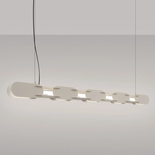 Závěsné LED svítidlo CHAIN béžové nad ostrůvek moderní 158 cm