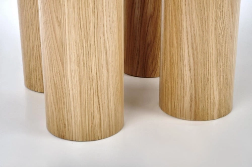 Jídelní kulatý stůl Zilonis 120 cm moderní přírodní dub Intesi skandinávský