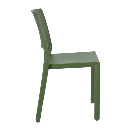 Zahradní židle Kate zelená z plastu SCAB Design, stohovatelná, snadné čištění