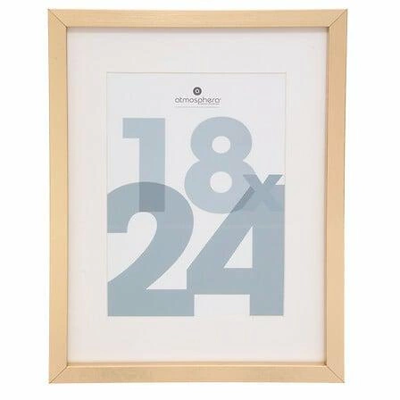 Zlatý fotorámeček 18x24 Manu Atmosphera na zavěšení i postavení glamour