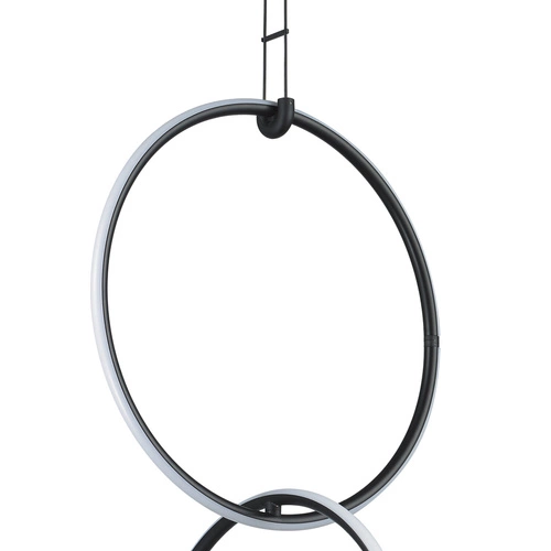 Závěsné svítidlo COCO 3 LED černé 40 cm moderní do obýváku a nad stůl