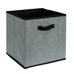 Box do regálu Stori šedý/černý