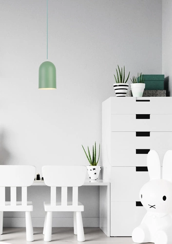 Moderní zelené stropní svítidlo Oss, jednoduché, do obývacího pokoje a jídelny, Ledea 110 cm