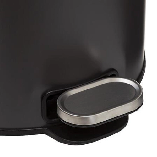 Kuchyňský odpadkový koš Delta 30 l černý moderní s pedálem a uhlíkovým filtrem 5five