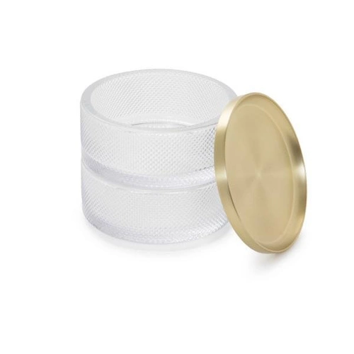 Šperkovnice/kontejner Tesora Glass zlatá