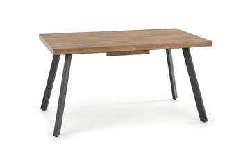 Rozkládací jídelní stůl Liner 160-220 cm loft ořech obdélníkový černé nohy Intesi