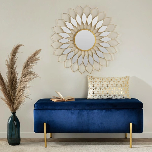 Skleněná váza Dame J 73 cm zelená moderní do obýváku na květiny Atmosphera