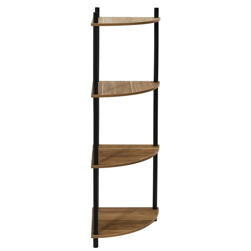 4úrovňová rohová police Akácie