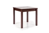 Rozkládací jídelní stůl Nalma Intesi 80–160x80 cm moderní tmavý ořech čtvercový