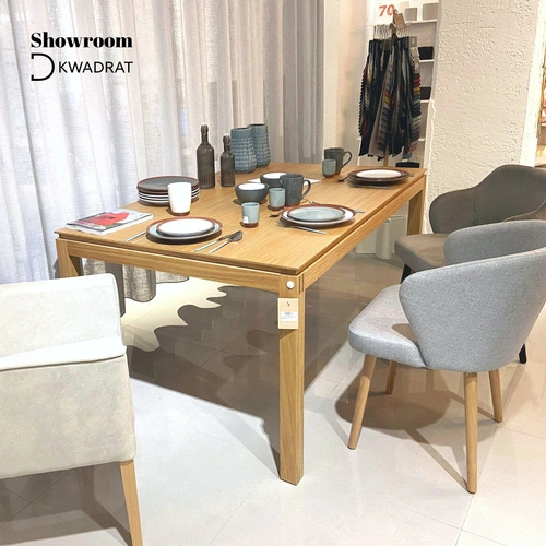 Rozkládací jídelní stůl Ilow Fameg dub přírodní na míru 160-260x100 cm skandinávský