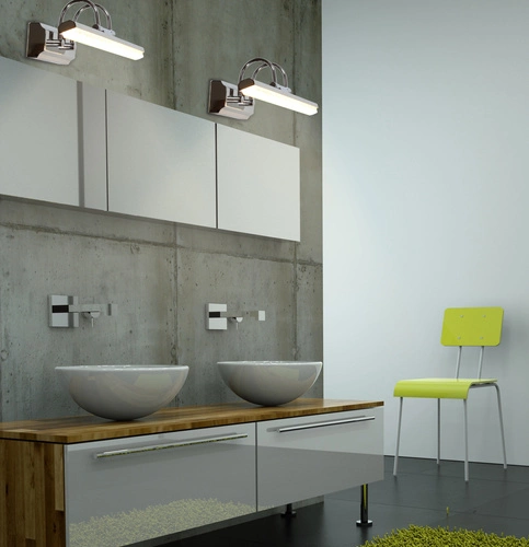 LED nástěnné svítidlo Gizel 7W chrom nastavitelné moderní do koupelny a nad zrcadlo CANDELLUX