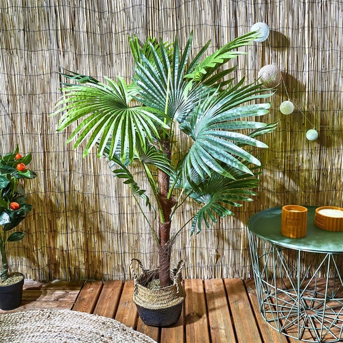 Umělá palma Livistona 135 cm Intesi moderní umělá rostlina do obýváku nebo kanceláře