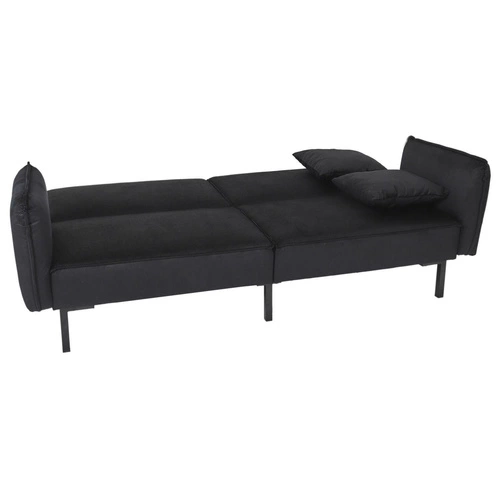 Rozkládací pohovka Giulia černá moderní s funkcí spaní do obýváku a studentského pokoje