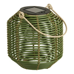 Zahradní solární LED lampion Crewe House Nordic zelený IP44 na terasu a zahradu