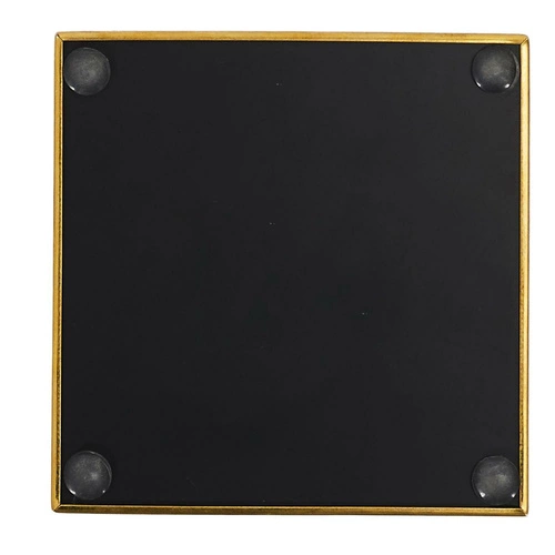 Intesi glamour zrcadlový šperkovnicový organizér zlatý čtvercový 10x10 cm