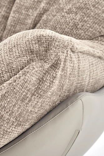 Elegantní skandinávské křeslo Margalida do obýváku, béžová látka HAGA