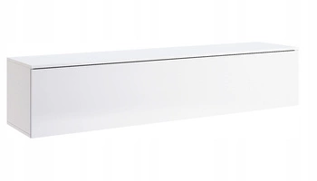 Nástěnná skříňka Box RTV 175 cm Bílý lesk