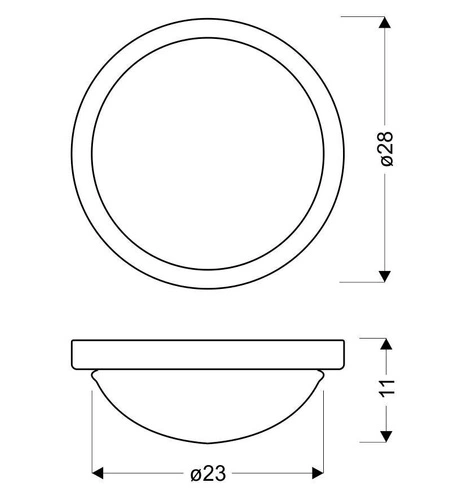 Stropní svítidlo Roda stropní svítidlo 28 1x60W E27 zlaté IP44