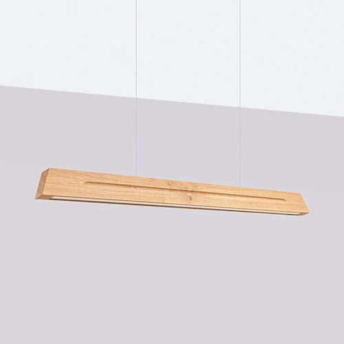 Závěsné LED svítidlo SKOG 120 dřevěné nad jídelní stůl moderní skandinávský styl