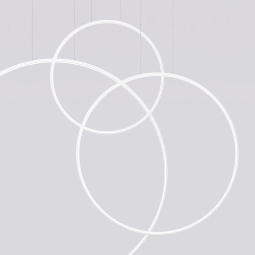 Závěsné LED svítidlo RIO 3 bílé, tříbodové nad jídelní stůl, moderní