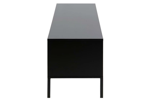 Komoda Seaford 140 cm černá přírodní dub industriální se zásuvkami do obýváku RTV Actona