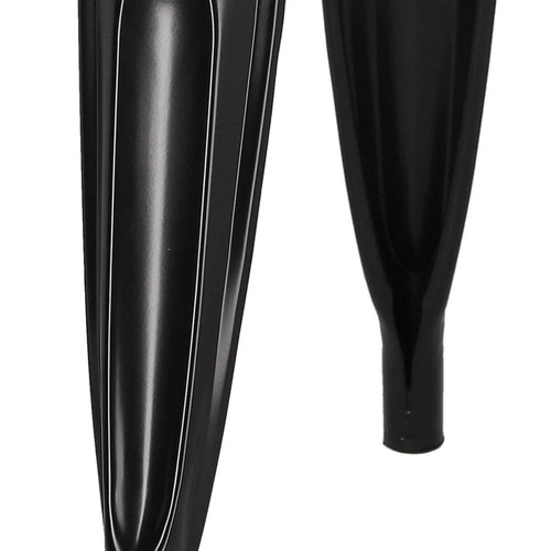 Jídelní židle Paris Wood D2.DESIGN černá kovová s dřevěným sedákem borovice