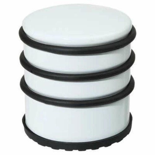 Těžký bílý zarážec dveří 5five simply smart moderní stojací do interiéru i exteriéru