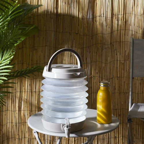 Skládací nápojový dávkovač s kohoutkem 5,5 l Intesi zelený na zahradní párty