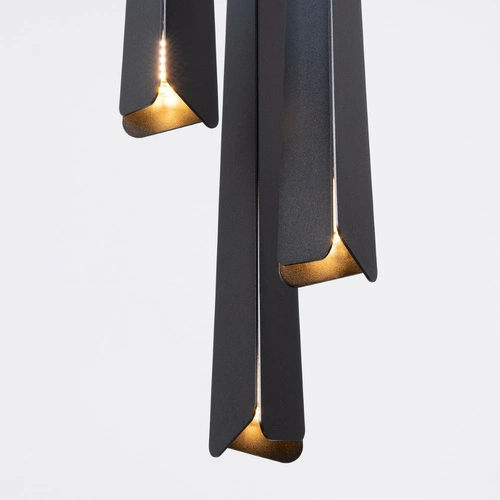 Závěsné svítidlo PRYSM 3P černé moderní ocelové 3bodové do obýváku a nad kuchyňský ostrůvek