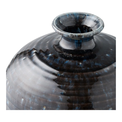 Keramická váza Cali modrá 44,5 cm vysoká váza na květiny do obýváku