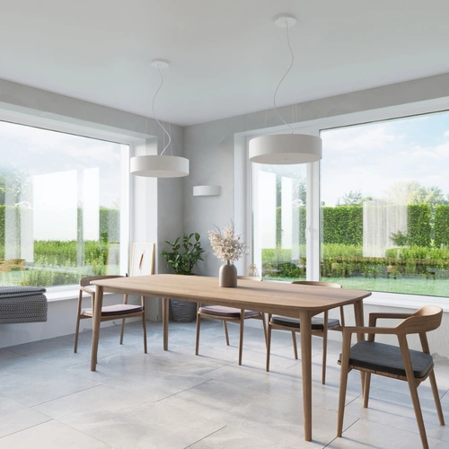 Nástěnné svítidlo Skala bílá moderní do obýváku a ložnice textil sklo Sollux Lighting